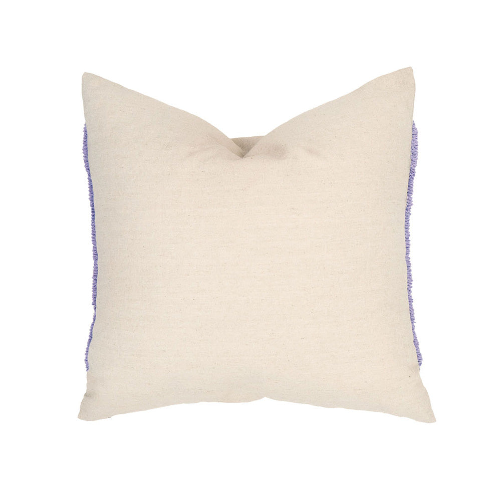 Bambury Florian Lilac Square Filled Cushion Reverse | My Linen