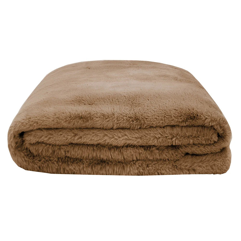 Bambury Frida Mocha Throw | My Linen