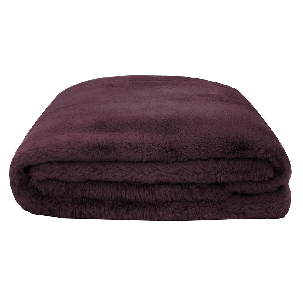 Bambury Frida Plum Throw | My Linen