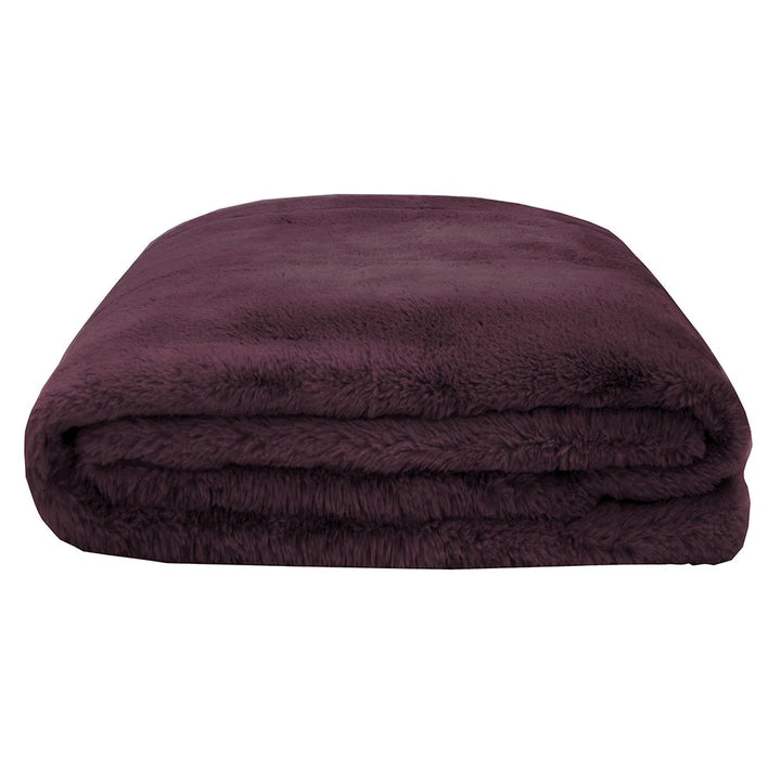 Bambury Frida Plum Throw | My Linen