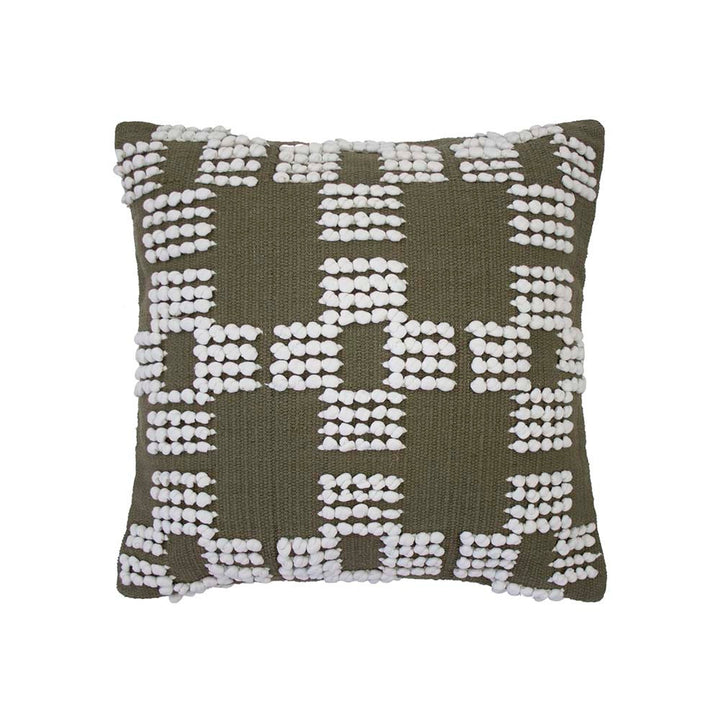 Hastings Olive Square Filled Cushion