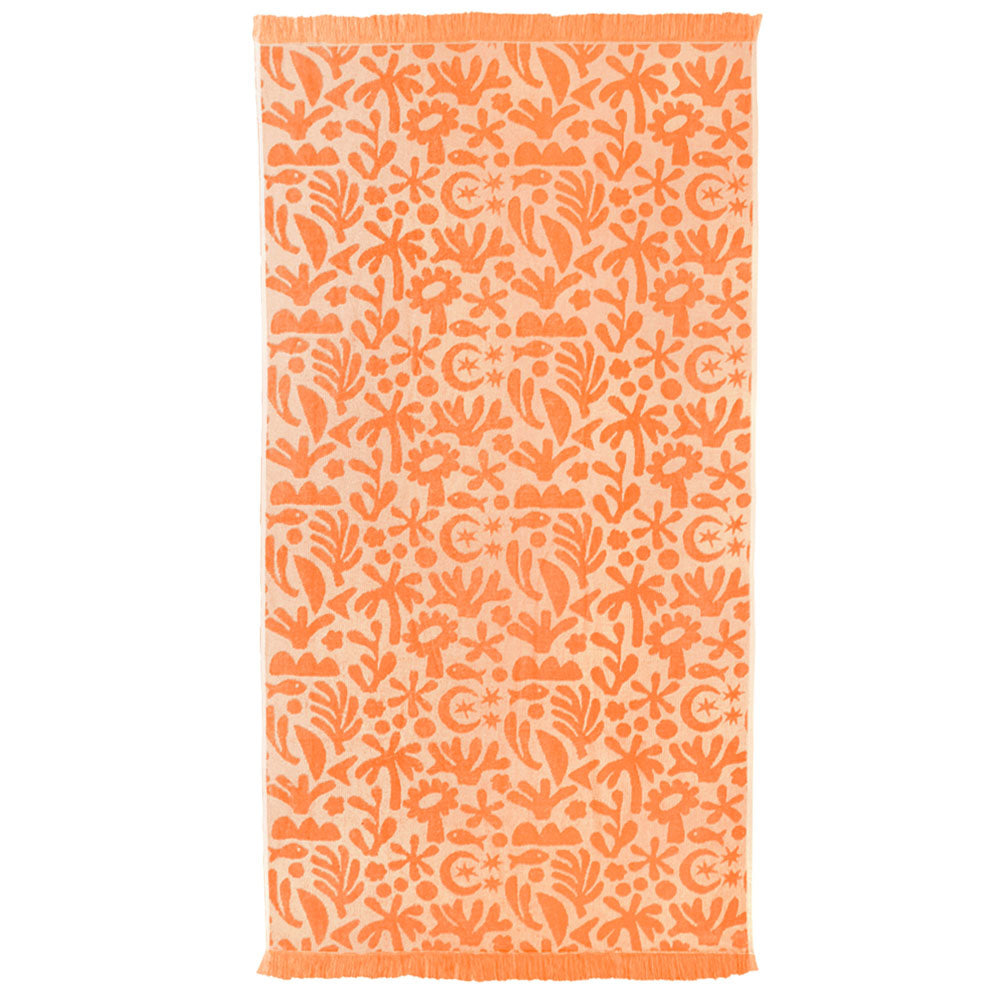 Bambury HiLo Holiday Peach Beach Towel | My Linen