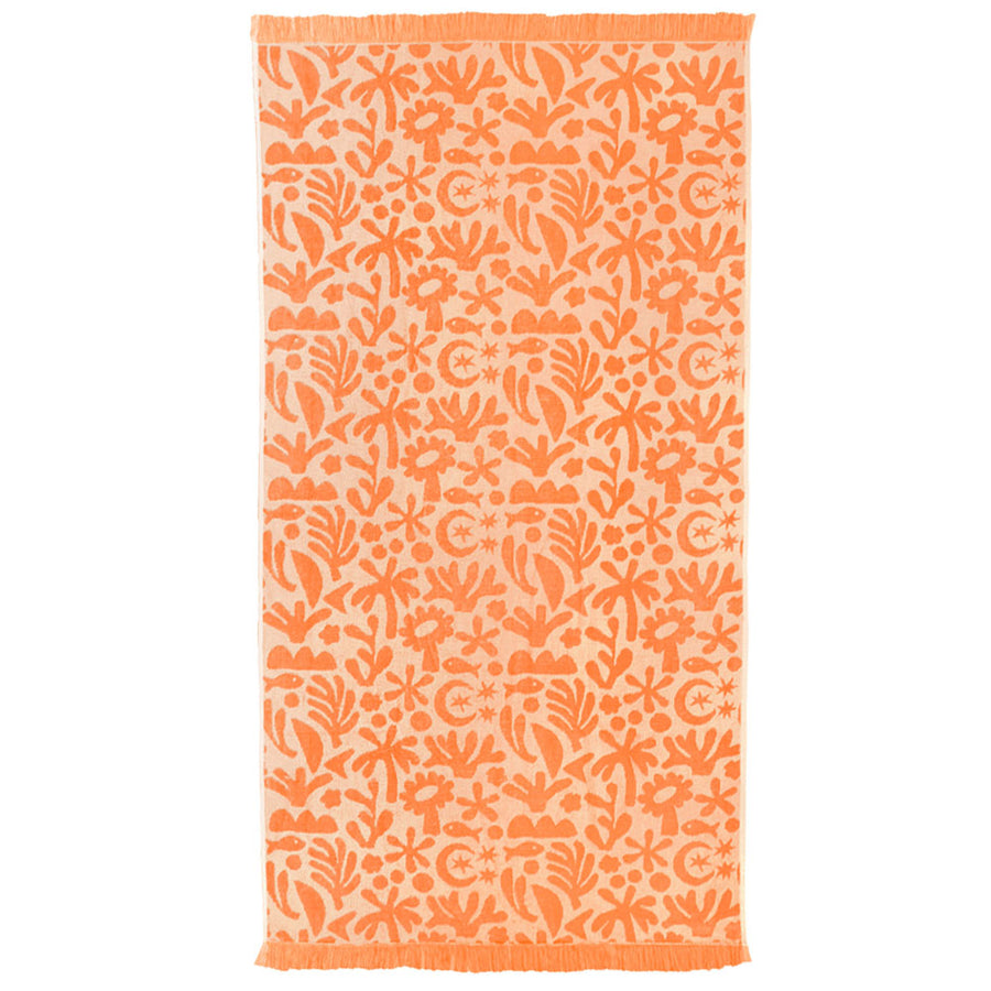Bambury HiLo Holiday Peach Beach Towel | My Linen
