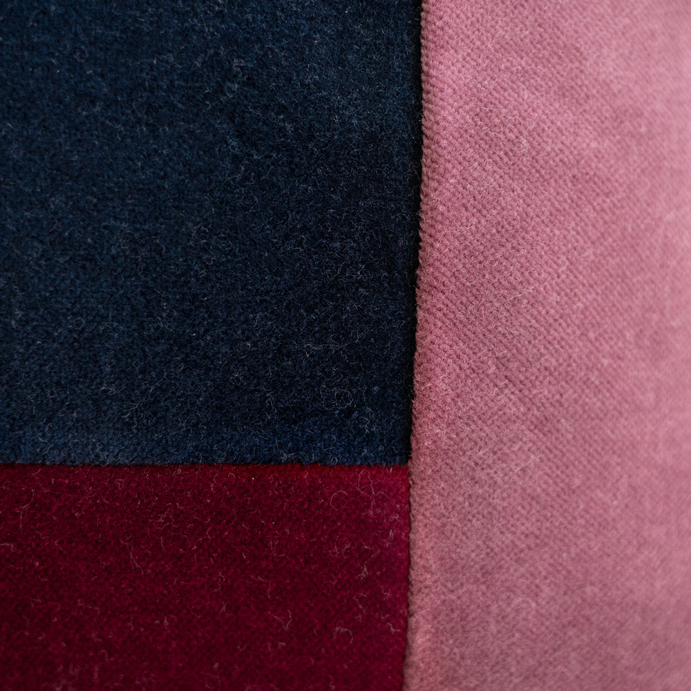 Bambury Jax Berry Square Cushion Detail | My Linen