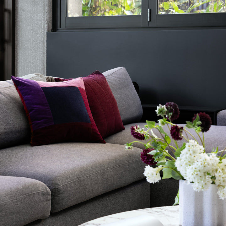 Bambury Jax Berry Square Cushion Lifestyle | My Linen
