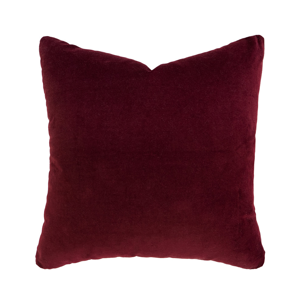 Bambury Jax Berry Square Cushion Reverse | My Linen