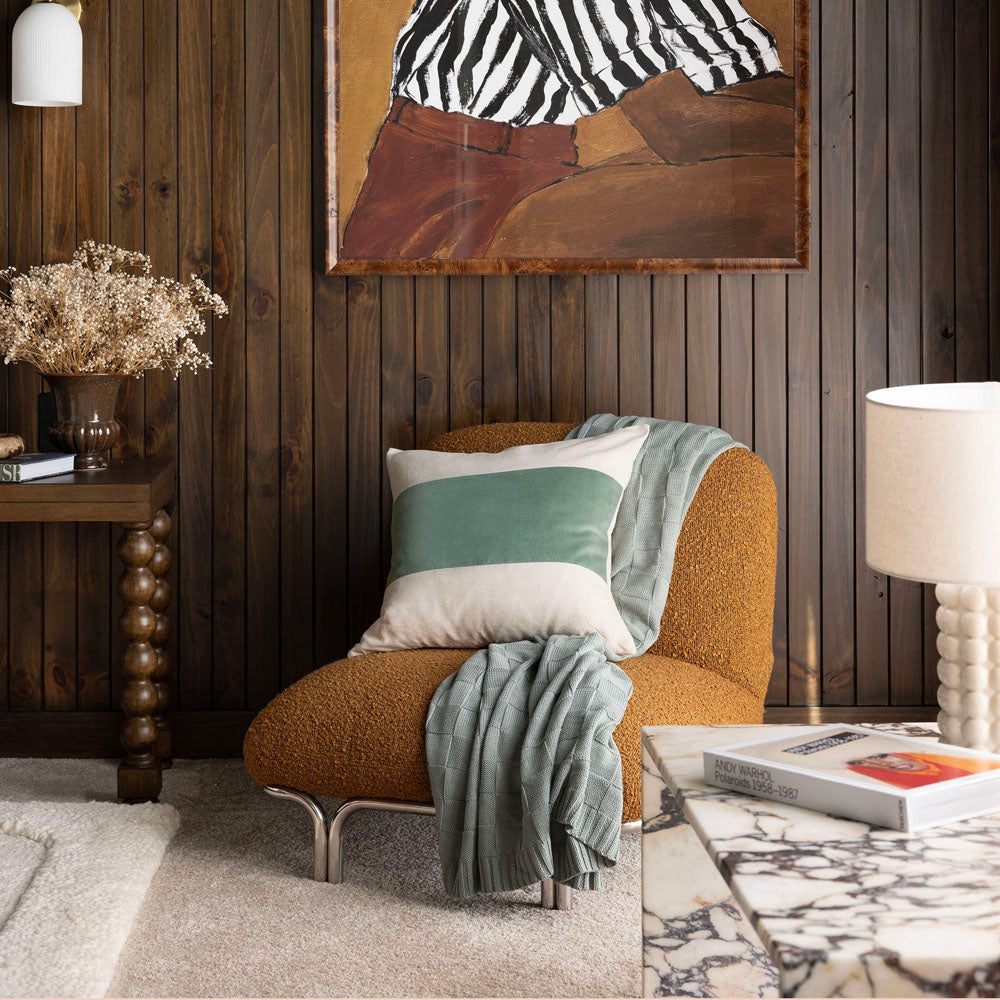 Bambury Kembla Eucalyptus Square Filled Cushion Lifestyle | My Linen