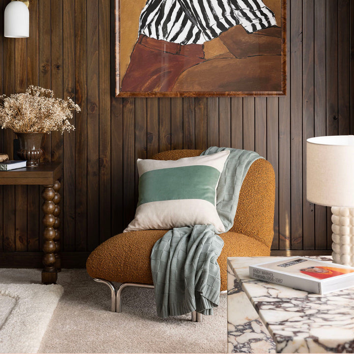 Bambury Kembla Eucalyptus Square Filled Cushion Lifestyle | My Linen