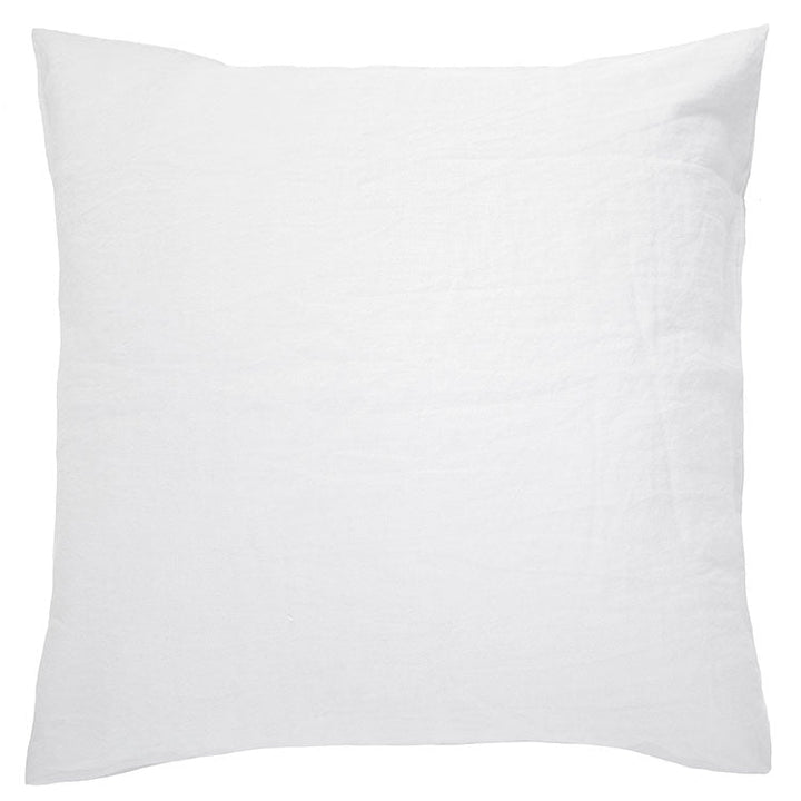 100% Linen Ivory White European Pillowcase