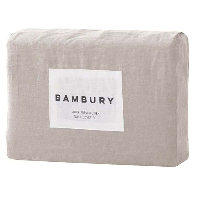 100% Linen Pebble Quilt Cover Set | King Bed