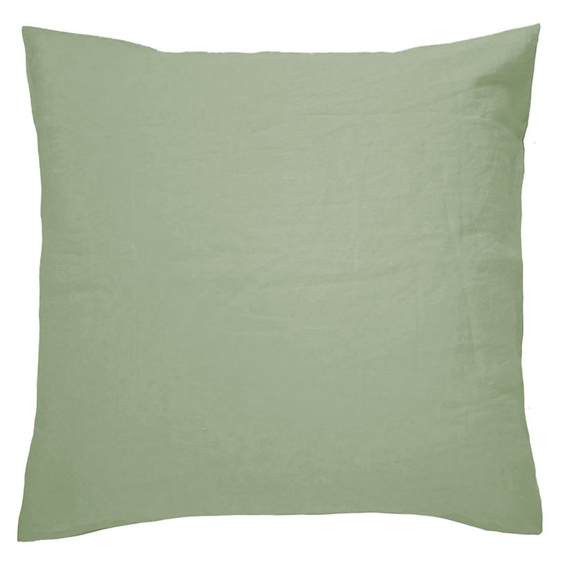 Bambury 100% Linen Sage European Pillowcase | My Linen