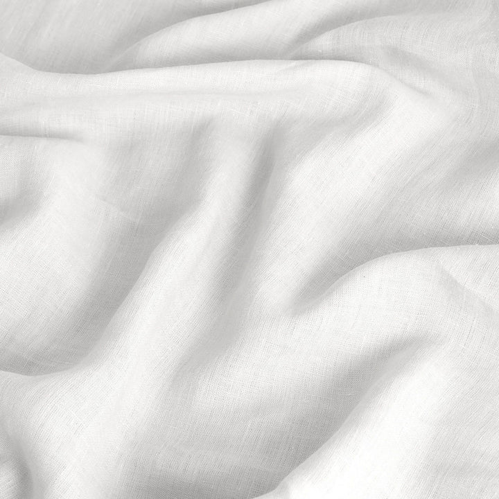 Bambury 100% Linen White Standard Pillowcase Pair Detail | My Linen