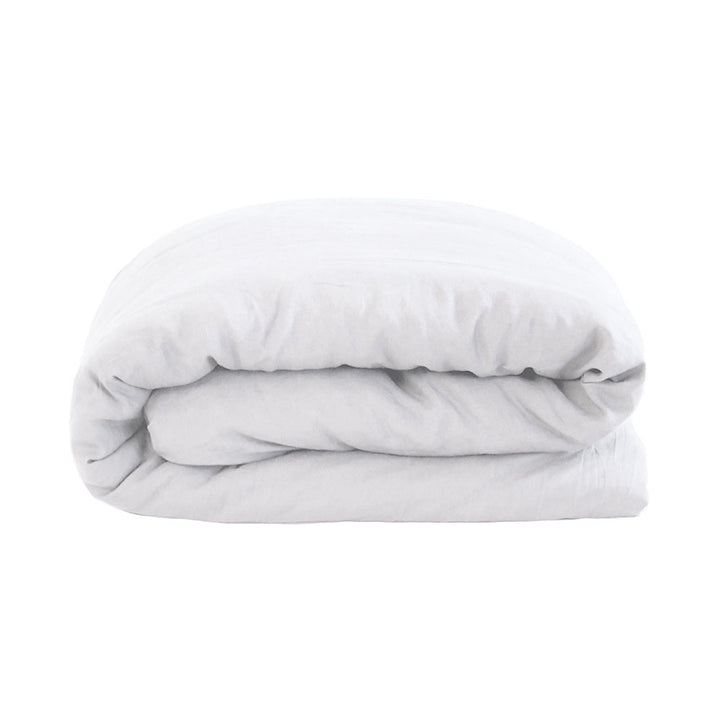 Bambury 100% Linen White Quilt Cover Set Stack | My Linen