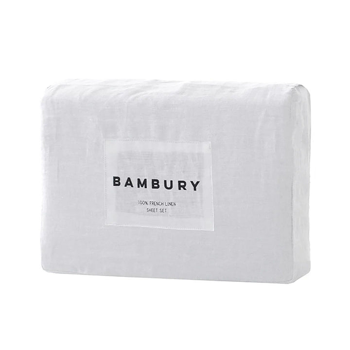 Bambury 100% Linen White Sheet Set | My Linen