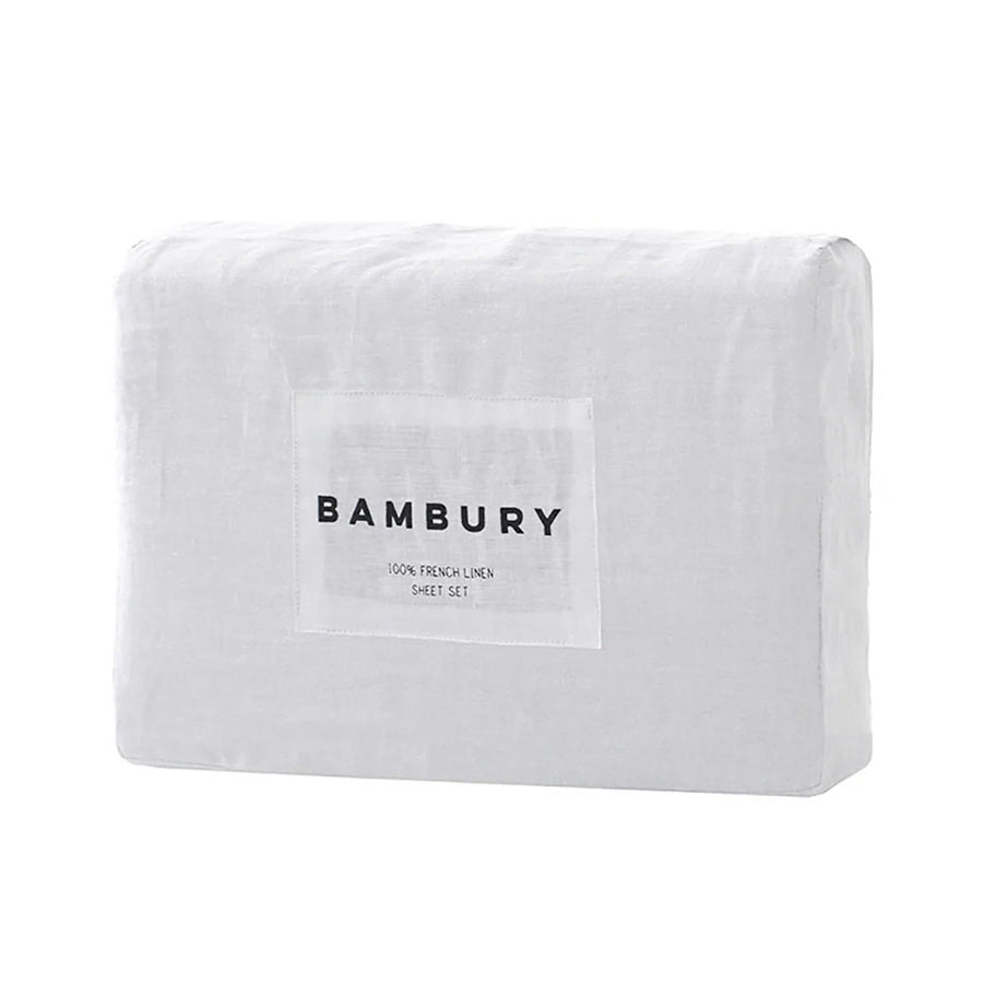 Bambury 100% Linen White Sheet Set | My Linen