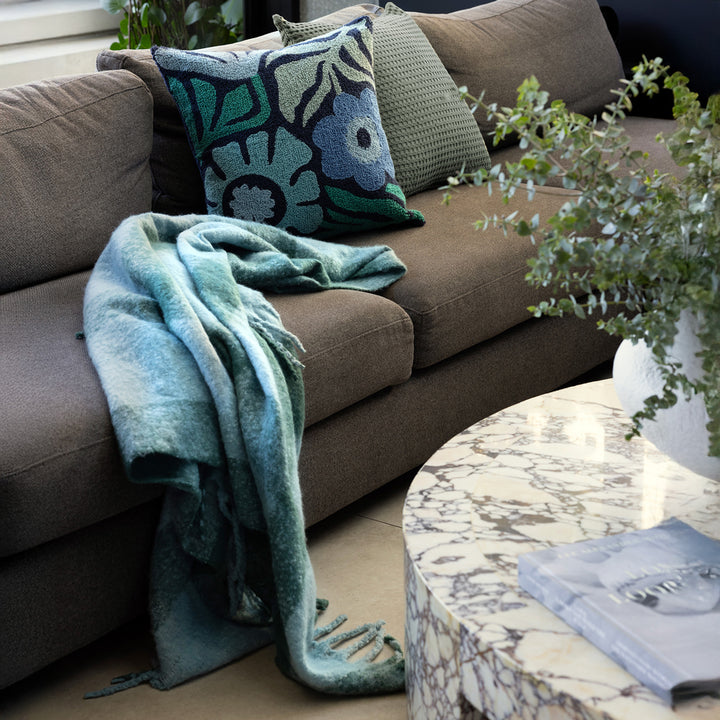 Bambury Lulu Navy Square Cushion Lifestyle | My Linen