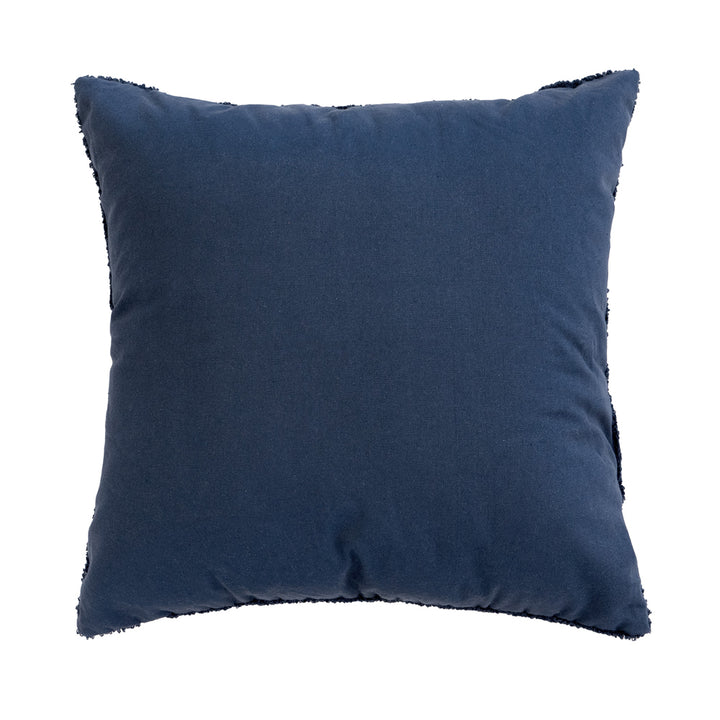 Bambury Lulu Navy Square Cushion Reverse | My Linen