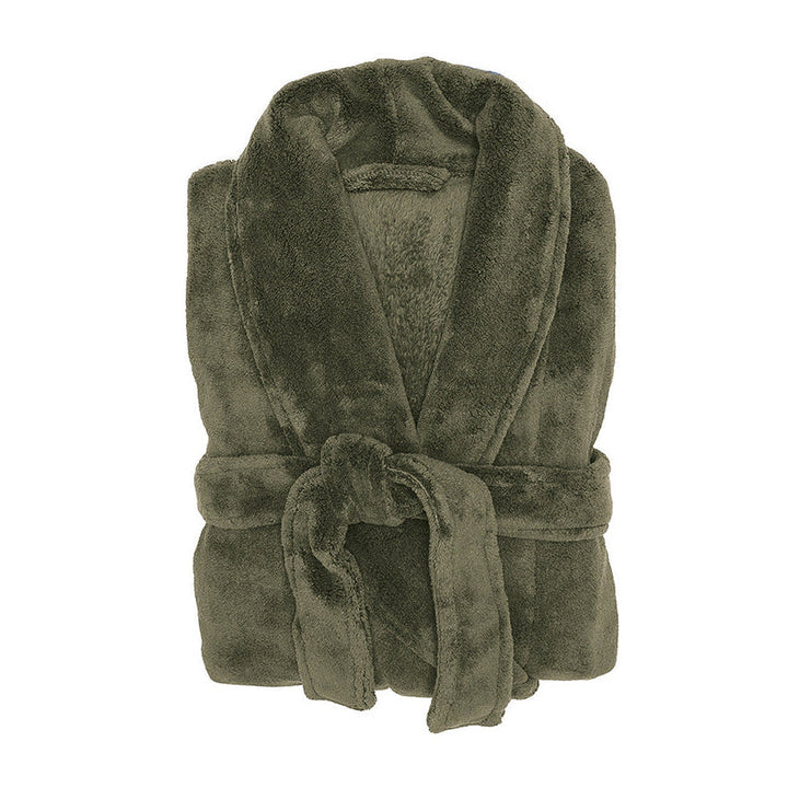 Microplush Bathrobe Olive | Medium / Large