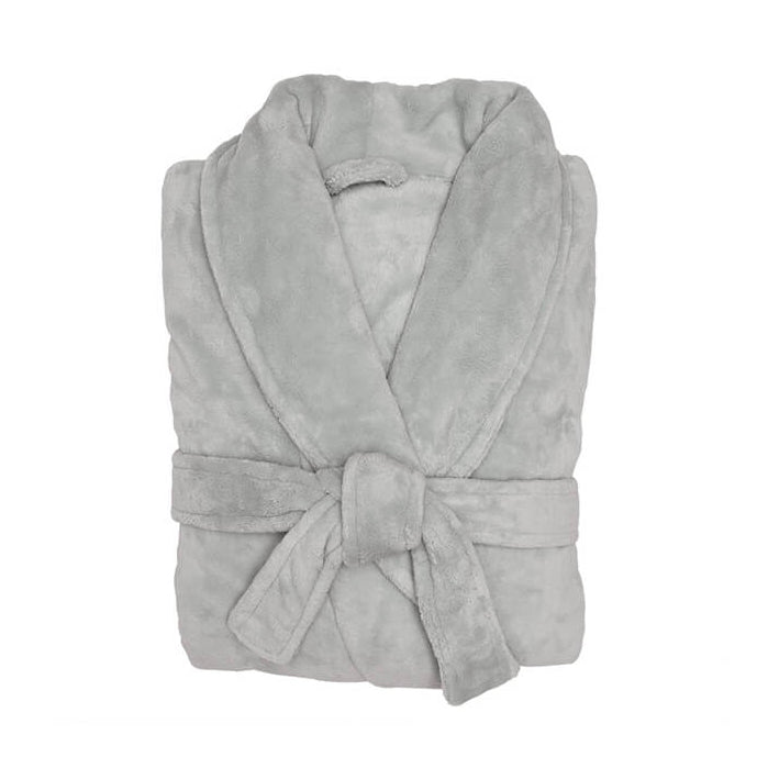 Microplush Bathrobe Silver | Small / Medium