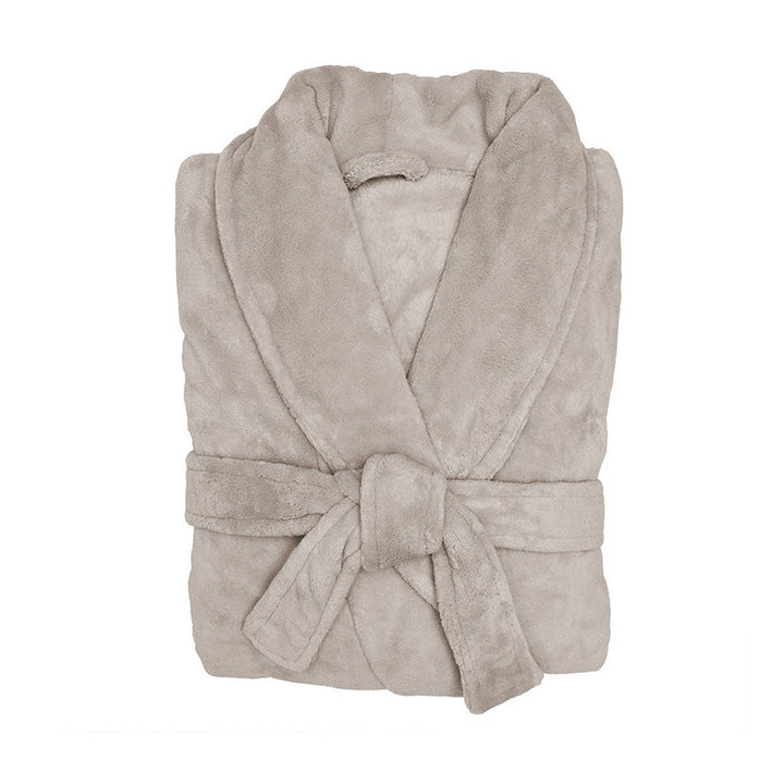 Microplush Bathrobe Stone | Medium / Large