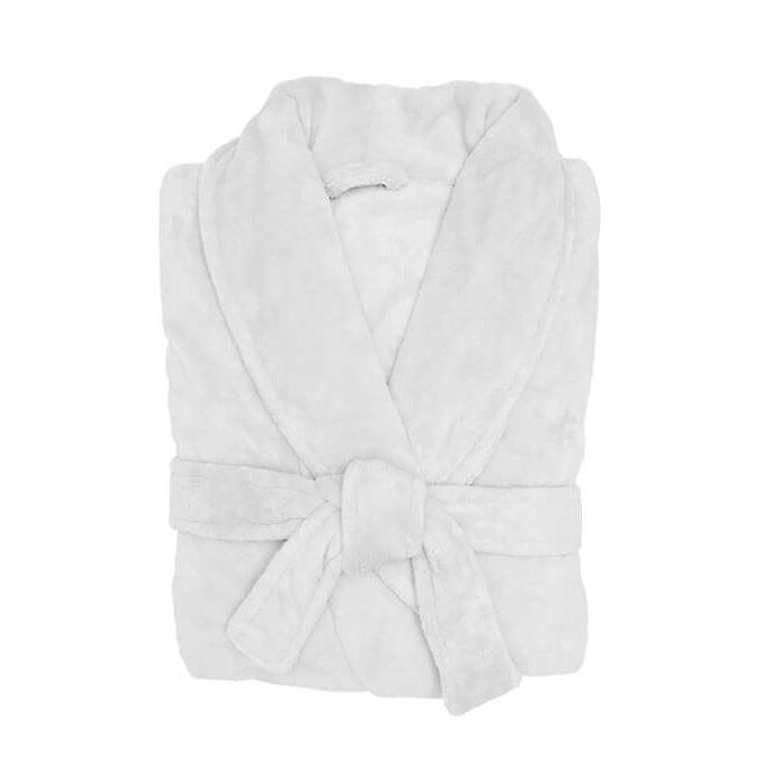 Microplush Bathrobe White | Small / Medium