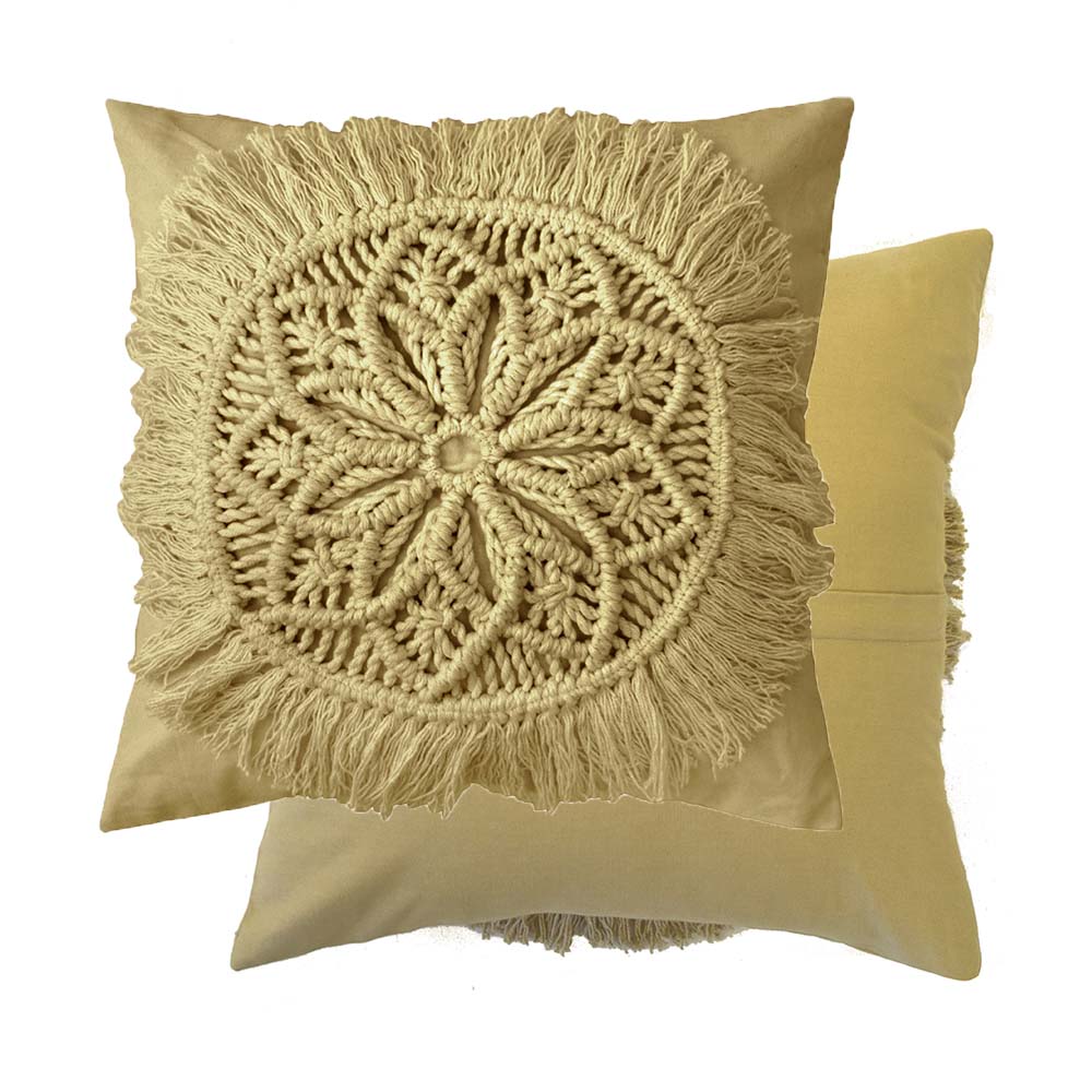 Sosa Flax Square Filled Cushion