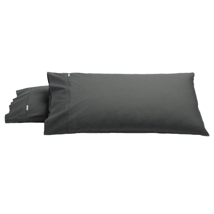 Heston Charcoal King Pillowcase Pair | 2 Pack