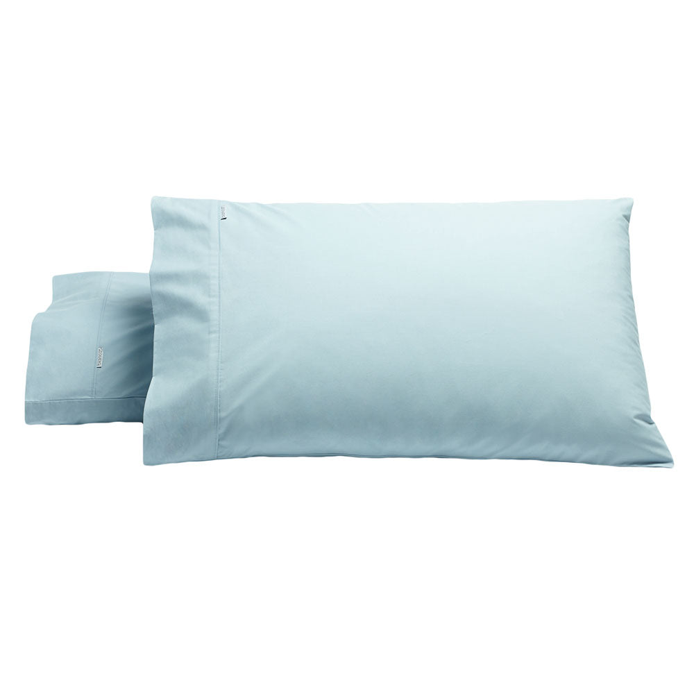 Heston Steel Blue Standard Pillowcase Pair | 2 Pack