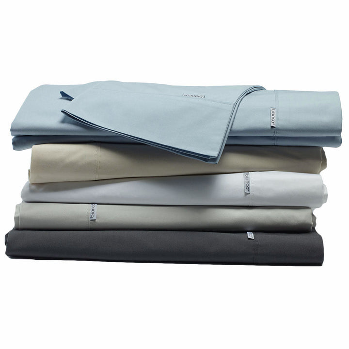 Heston 100% Cotton Percale Sheet Set 300TC Silver | Single Bed