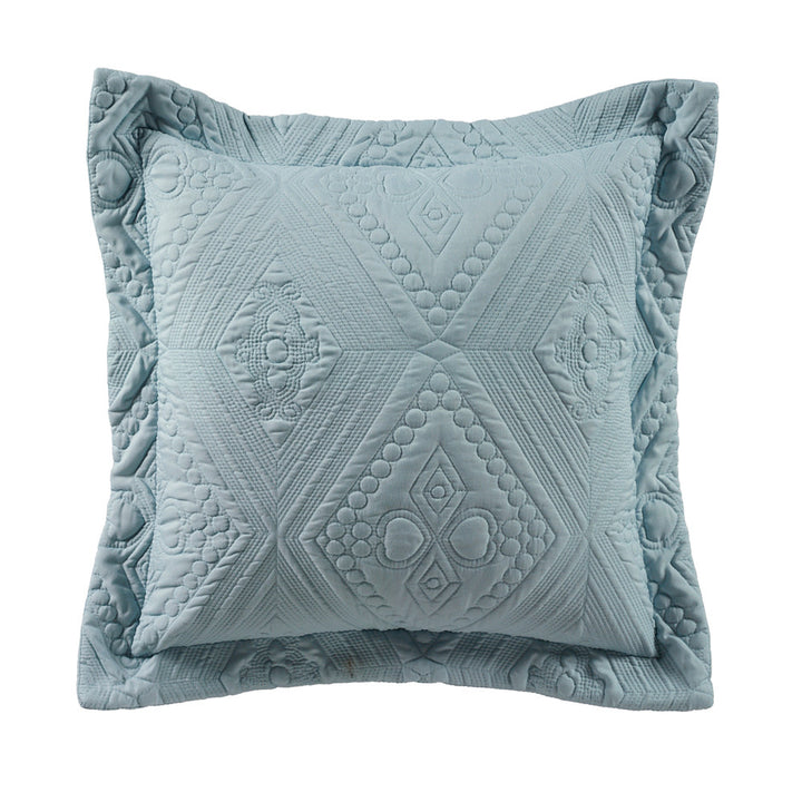 Aspen Sky Blue Square Filled Cushion