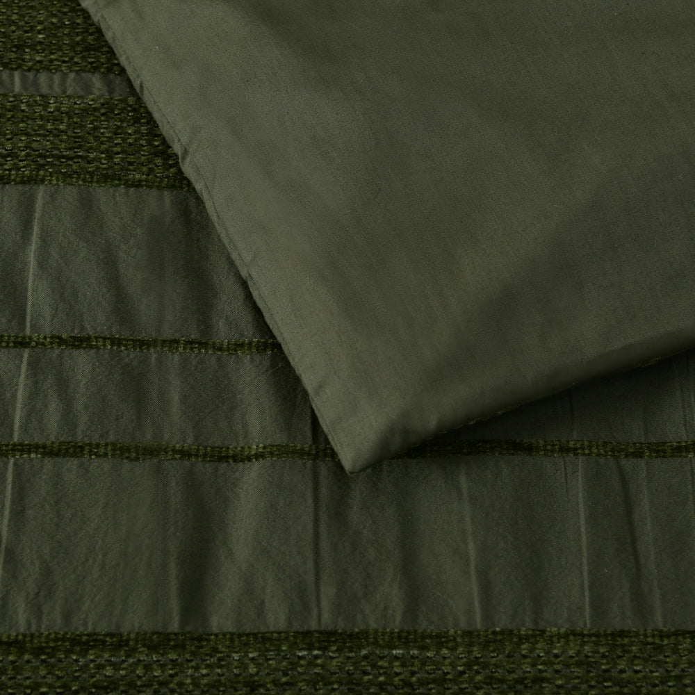 Bianca Avery Forest Green Quilt Cover Set Reverse | My Linen