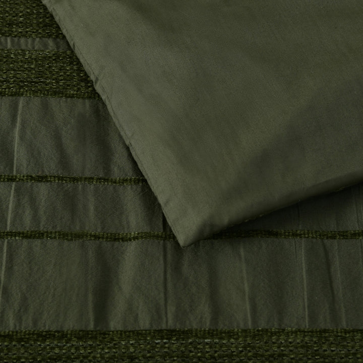 Bianca Avery Forest Green Quilt Cover Set Reverse | My Linen