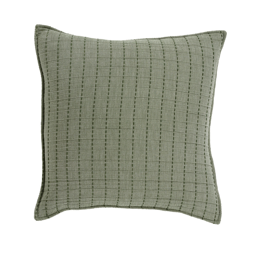 Bari Green Square Filled Cushion