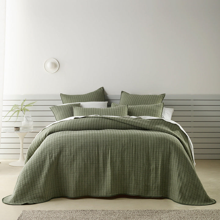 Bari Green Bedspread Set | Super King