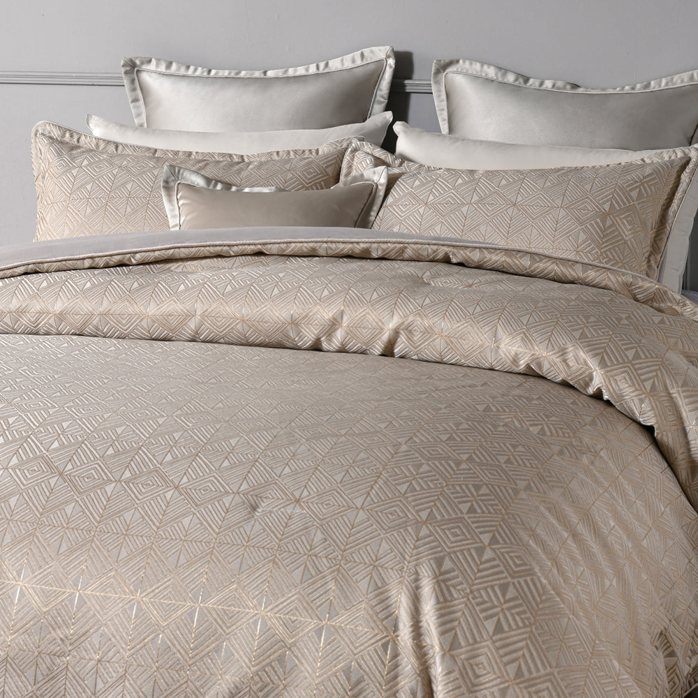 Bianca Bellagio Gold 6pc Comforter Set Closeup | My Linen