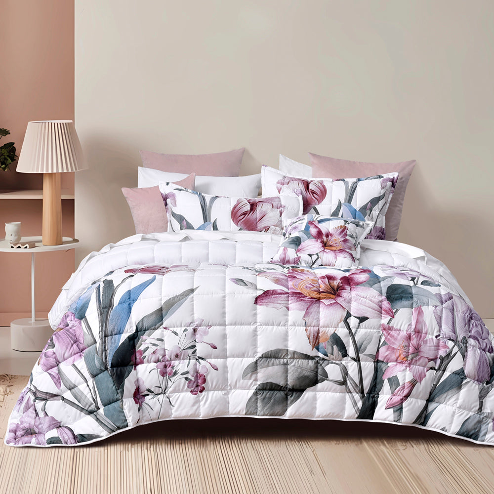 Carmela White Bedspread Set | Single Bed