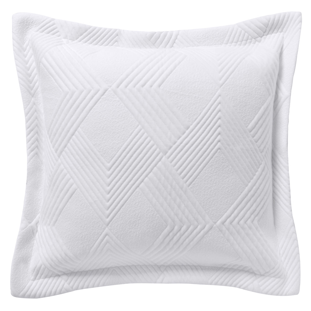 Cassiano White European Pillowcase