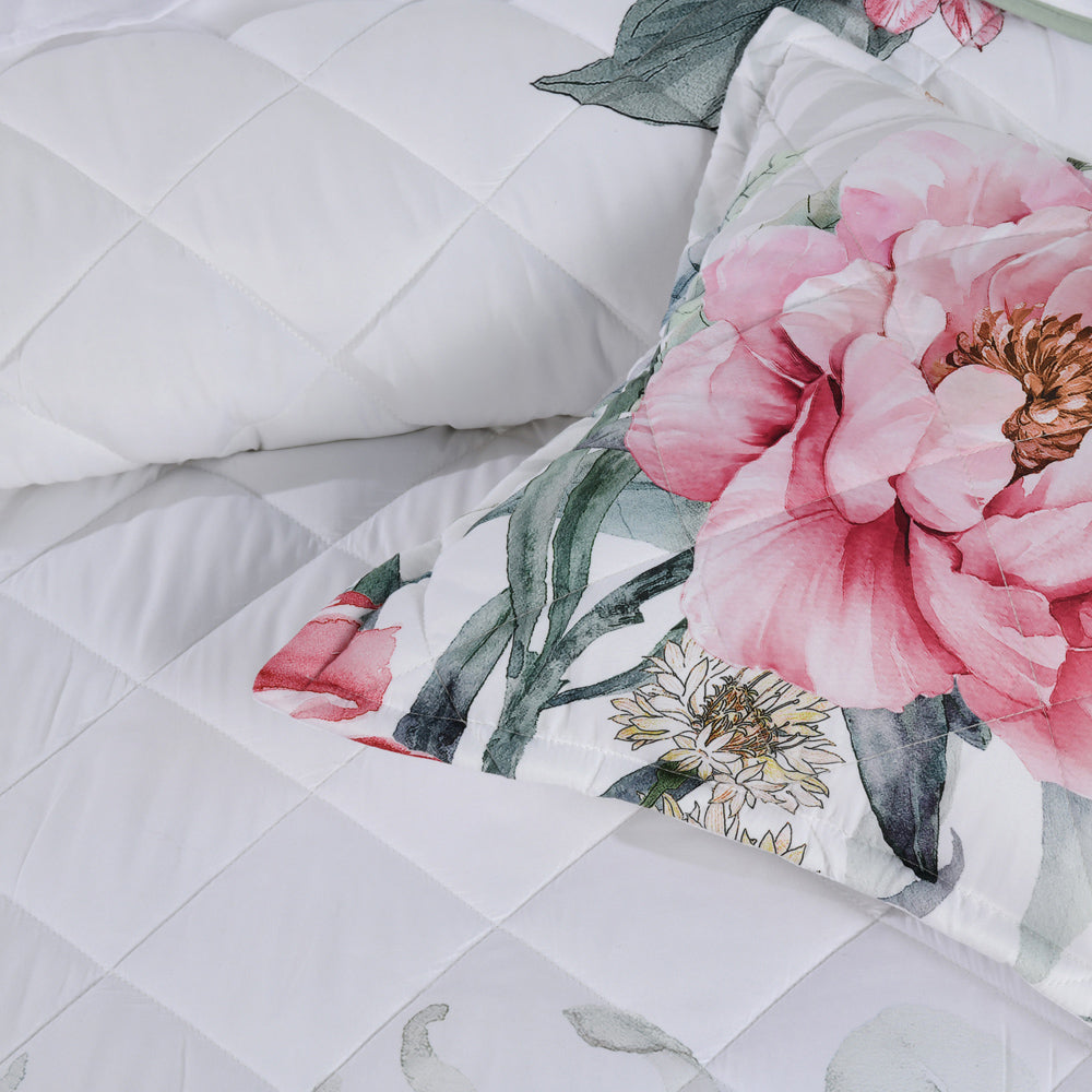 Bianca Coleraine White Bedspread Set Detail | My Linen