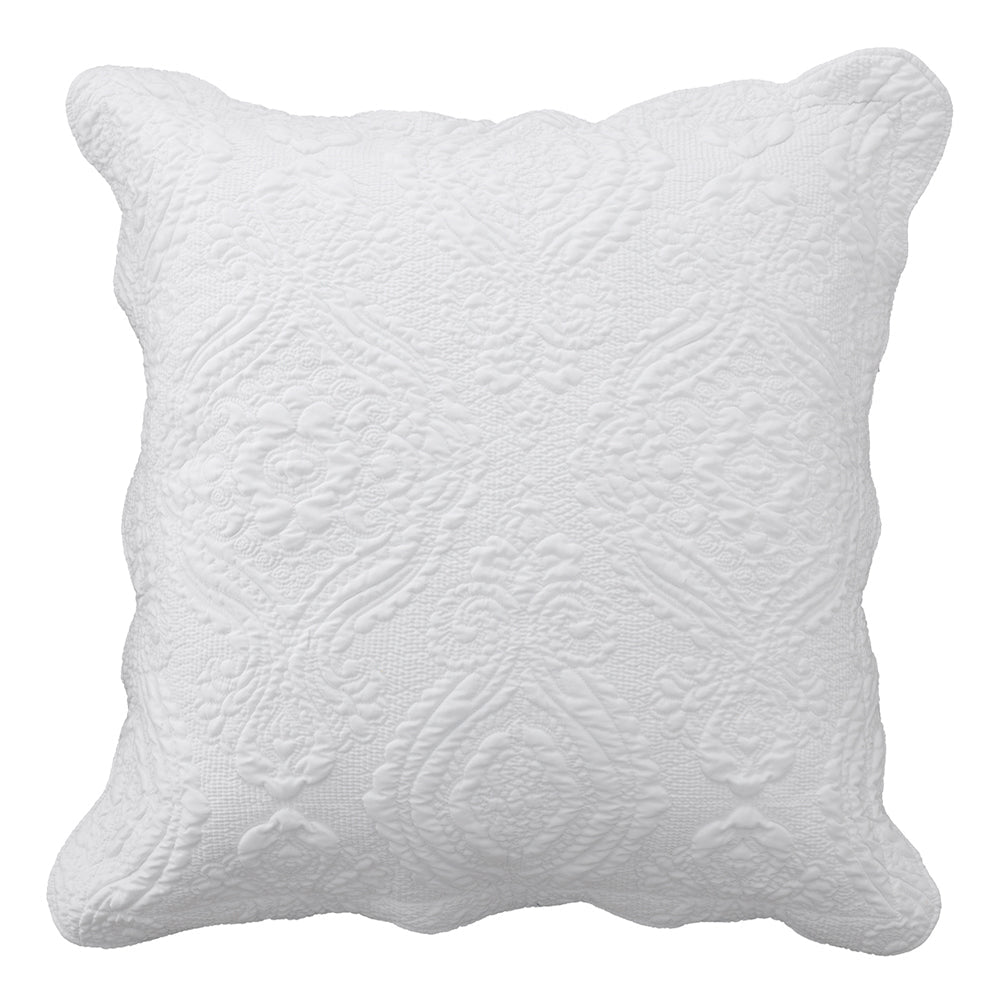 Cordelia White European Pillowcase