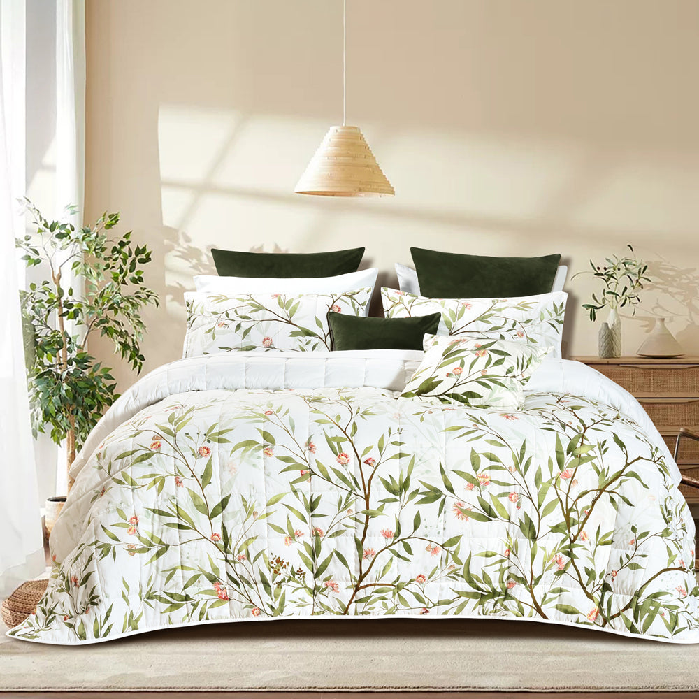 Corymbia White Coverlet Set | Super King