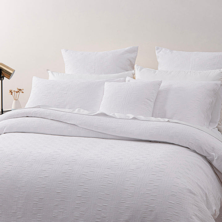 Cosmo White Quilt Cover Set | Queen Bed