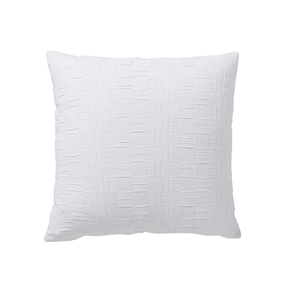 Cosmo White Square Filled Cushion