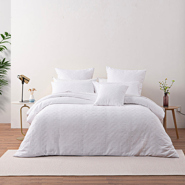 Cosmo White Quilt Cover Set | King Bed