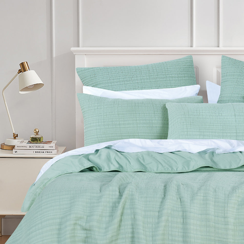 Cressida Sage Coverlet Set | Single / Double Bed