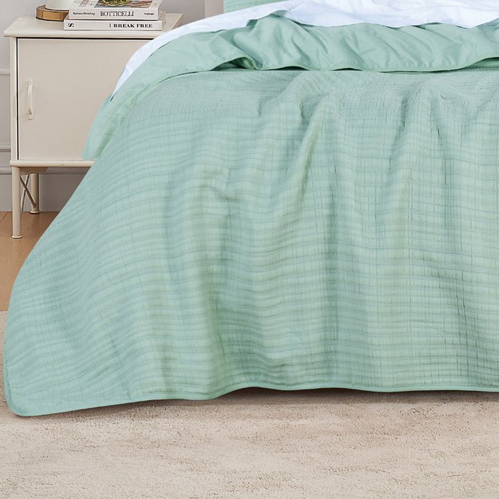 Cressida Sage Coverlet Set | Single / Double Bed