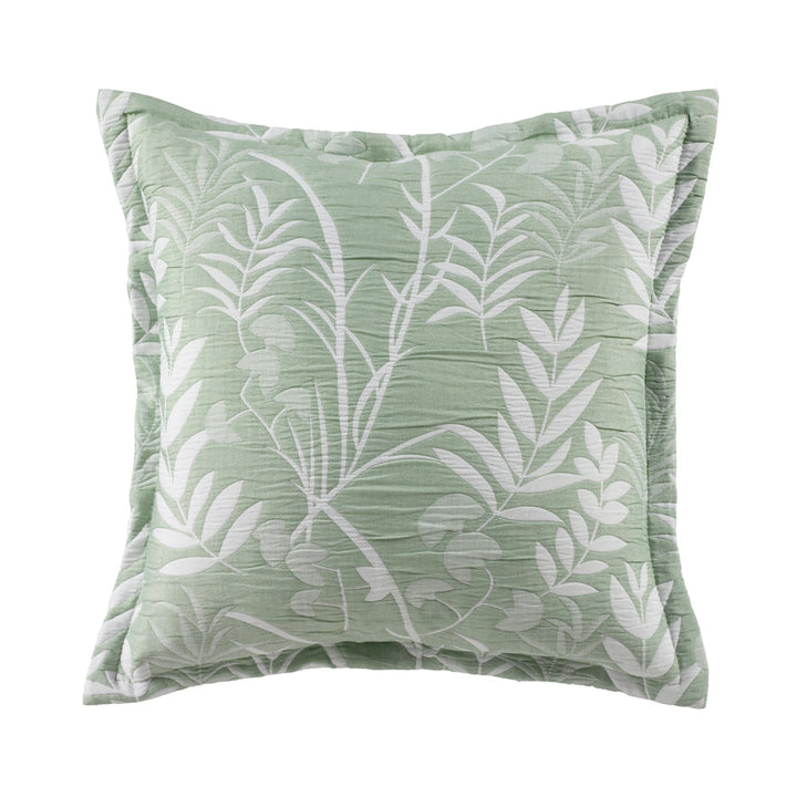 Eden Sage Square Filled Cushion