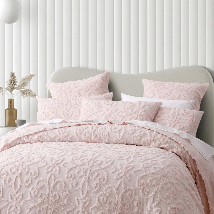 Ella Blush Bedspread Set | Double Bed