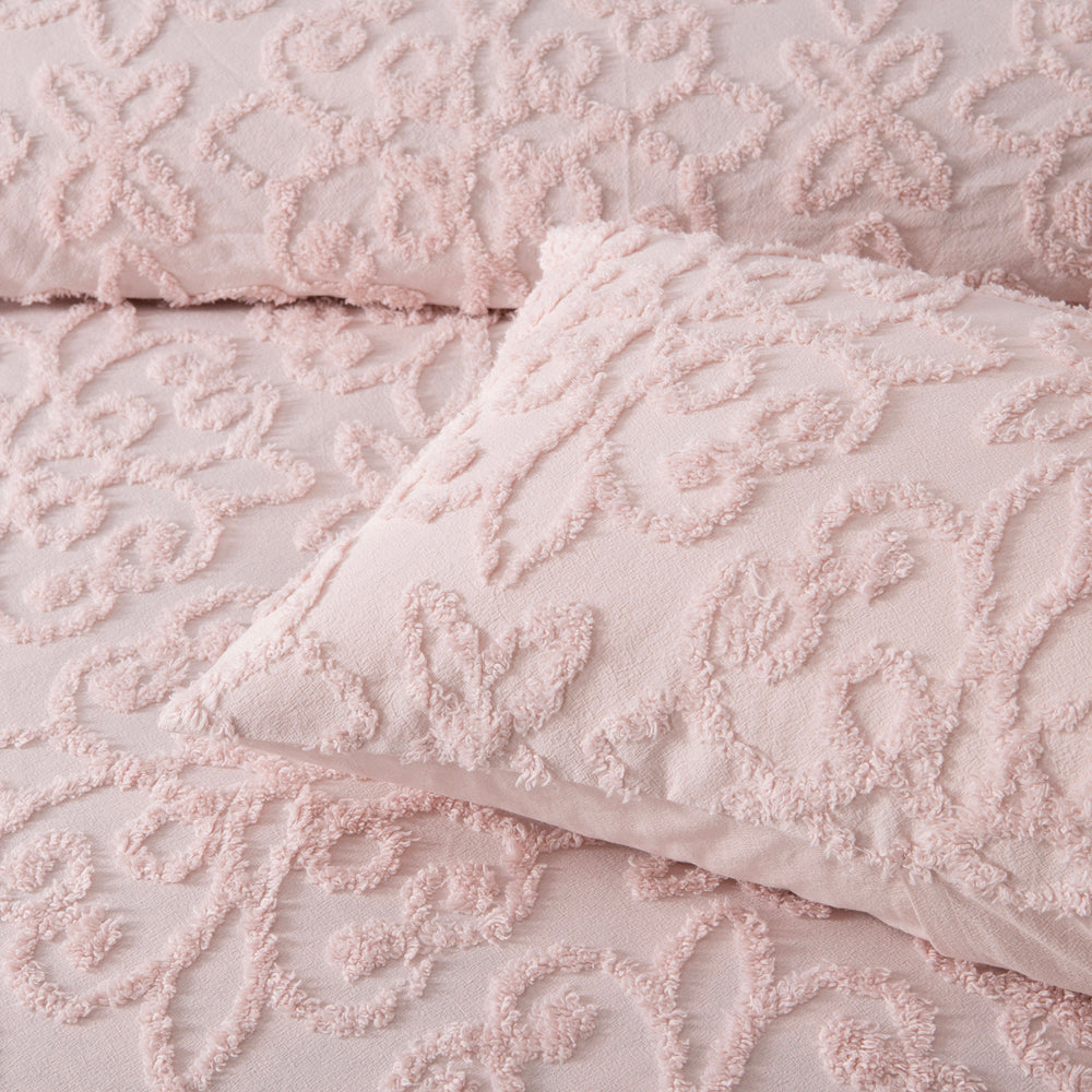 Ella Blush Bedspread Set | Double Bed