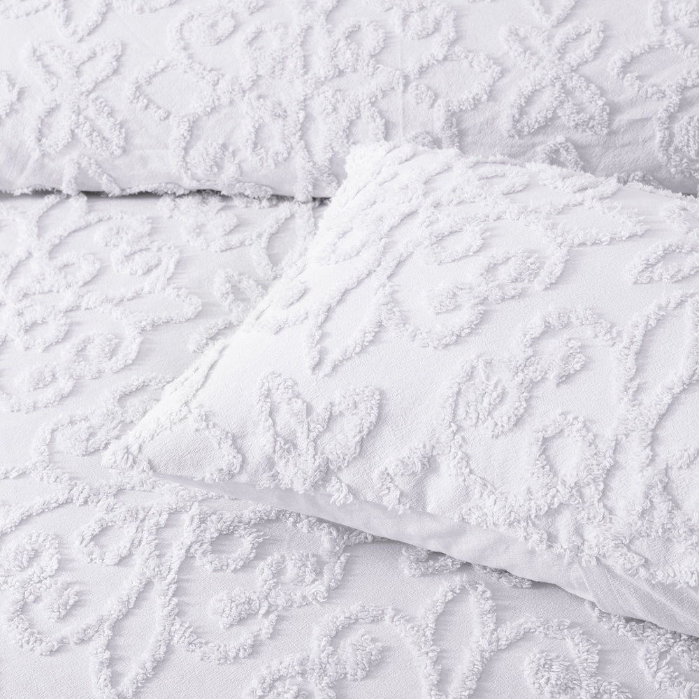 Ella White Bedspread Set | Super King