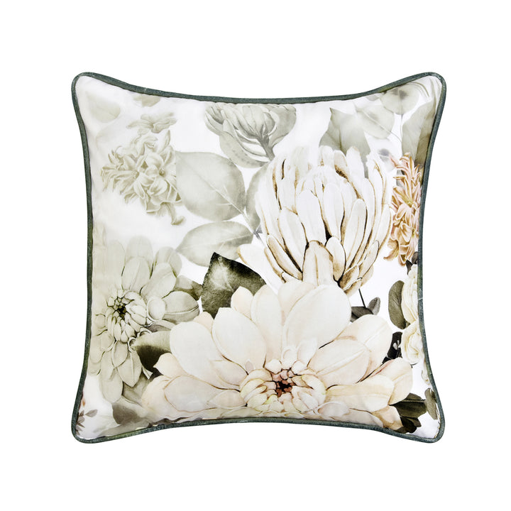 Bianca Giselle White Square Filled Cushion | My Linen